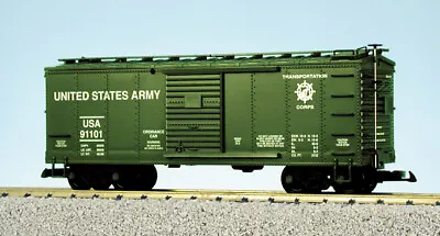 USA Trains G Scale 19071 US Army Ordnance Box Car- Green • $84.99
