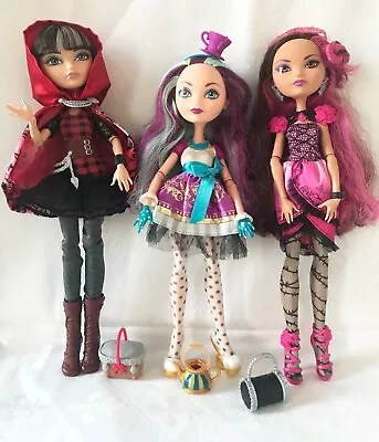 Ever After High Doll Bundle Cerise Madeline Hatter And Briar Beauty • £39.50