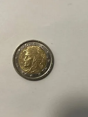 Euro Coins - 2 Euro Coin Italy 2002 - Dante Alighieri - Rare • $45