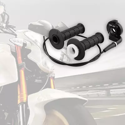 A Pair Black Throttle Twist Set 7/8  Handlebar Motorcycle ATV Mini Bike • $24.20
