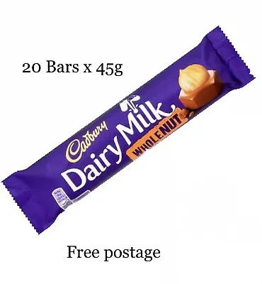 Cadbury Dairy MILK WHOLE NUT STD 24 BARS. TRACKING DELIVERY.DATE :28/01/2025. • £22.99
