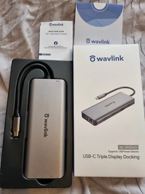 £29.99 • Buy 13 In 1 USB C Docking Station Triple Display With 4K DP WAVLINK WL-UMD502