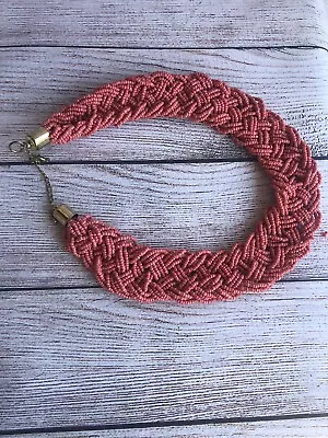 Coral Seed Beads On Broken Necklace Crafting Jewelry Making • $10