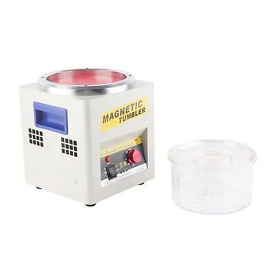 Magnetic Tumbler Jewelry Polisher Deburring Polishing Finisher Machine(EU Pl Gfl • £194.08