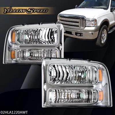 Fit For 05-07 Ford F250 F350 F450 F550 Super Duty Headlights Left+Right 05 06 07 • $59.69