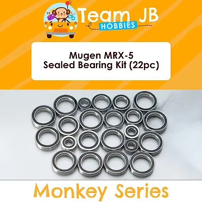 Mugen MRX-5 - 22 Pcs Rubber Sealed Bearings Kit • $22.99