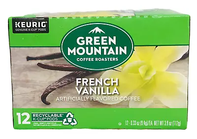 $11.87 • Buy Green Mountain French Vanilla Coffee Keurig K Cup Cups 12 Ct 3.9 Oz