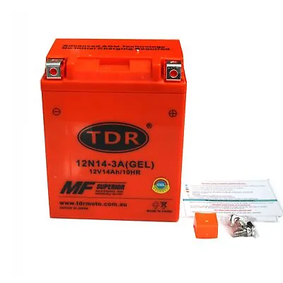 12N14-3A YB14L-A2  YTX14AHL-BS Battery 12V 14AH Motorcycle Quads Dirt PIT Bike • $71.16