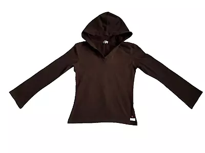 Manuka Hooded Sweatshirt Brown M Yoga Keep-Fit Pilates • £14.99