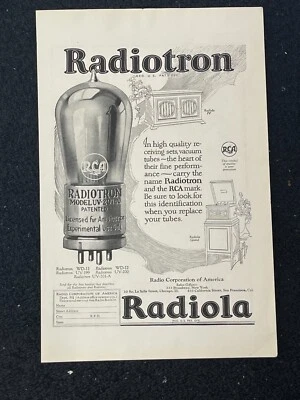 $5.99 • Buy RCA Radiotron Vacuum Tubes Magazine Advertisement AD