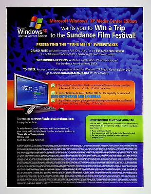 Microsoft Windows XP PC Computer OS 2003 Trade Print Magazine Ad Poster ADVERT • $9.99