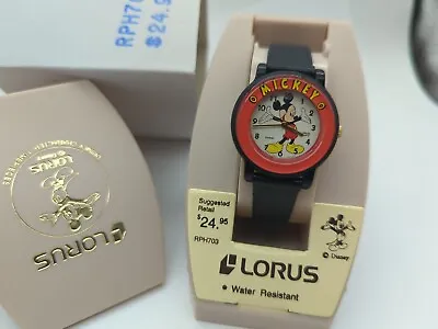 Vintage RARE Lorus Disney Mickey Mouse Watch RPH703 NEW Old Stock NEW BATTERY  • $19.99