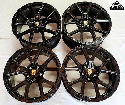 Custom Wheels / Rims For A Porsche Cayenne 20 Inch 5X130 Gloss Black Set Of 4 • $1920