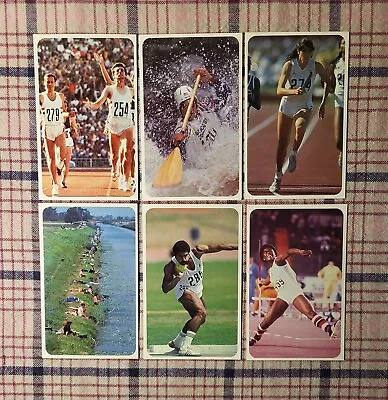 (x6) Vintage 1983 Robinsons Sporting Records Athletics Cards * Javelin Shot Put • $7.35