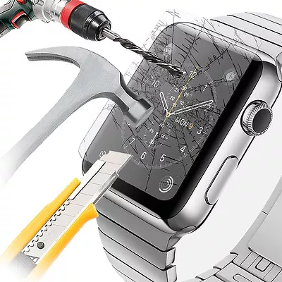 $3.75 • Buy Tempered Glass Screen Protector Film Scratch Resistant For Apple Watch 38mm 42mm