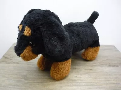 Adorable Black & Tan Brown Dachshund Puppy Dog Soft Plush Toy 28cm / 11  • £9.99