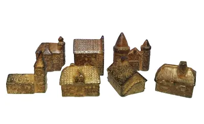 BB Boltze Bazar Vintage 7 Piece Set Minature Stone Pottery English Village • $20