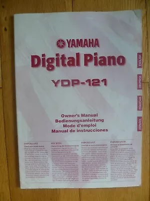 Yamaha Ydp-121 Digital Piano Keyboard - Original Instruction Owners Manual Book • £16