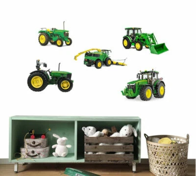 $17.99 • Buy John Deere Tractor Removable Kids Wall Sticker Boys Vinyl Decal Nursery Decor