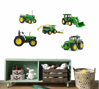 John Deere Tractor Removable Kids Wall Sticker Boys Vinyl Decal Nursery Decor • $17.99