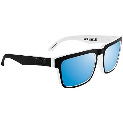 SPY Optic HELM Sunglasses Polarized Whitewall HAPPY BOOST Blue Mirror 3DAY SHIP • $189.99