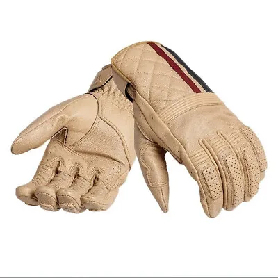 Triumph Sulby Natural Leather Motorcycle Gloves MGVS2210-401 • $86