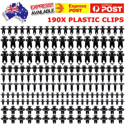 $12.89 • Buy 190xCar Body Trim Clips Wheel Arch Push Fastener Retainer Bumper Panel Rivets