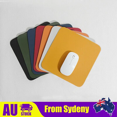 $4.99 • Buy PU Leather Gaming Mouse Pad Desk Mat Anti-slip Speed Mousepad 22x22cm Waterproof
