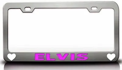 ELVIS Male Name Steel License Plate Frame Style Ch • $15.95