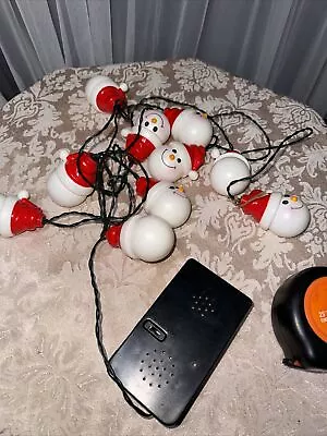 VTG Gemmy  Christmas Lights Snowman Plays “Jingle Bells” Sound/Motion Activated • $22