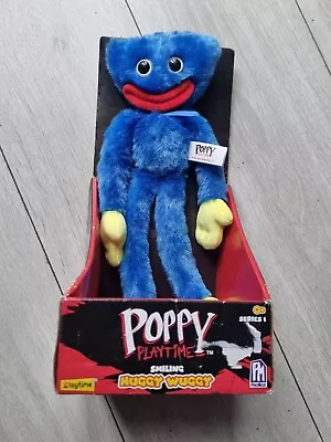 Official Poppy Playtime 32cm Smiling Blue Huggy Wuggy Supersoft Plush Toy • £25