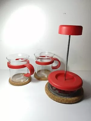 Bodum Spares Mugs With Cork Placemats And Plunger To Fit Large Caffetiere • £8.50