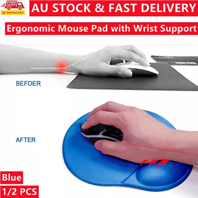 $4.39 • Buy Ergonomic Comfort Wrist Support Mouse Pad Mice Mat Computer PC Laptop Non Slip