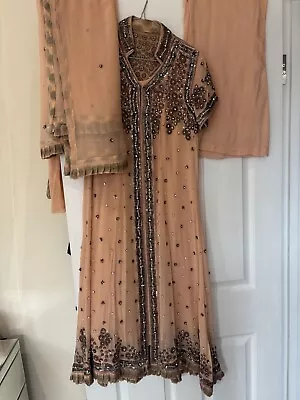 Pakistani Indian Wedding Party Wear Dress  • £55