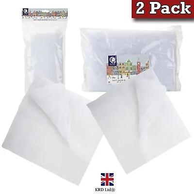 2pk Soft Fake Snow Blanket Christmas Nativity Roll Artificial White Xmas DecorUK • £5.57