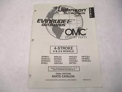 438693 OMC Evinrude Johnson Outboard Parts Catalog 8 & 9.9 HP 4-Stroke EU 1997 • $12.50