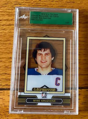 2014- 15 Leaf In The Game GOLD #D Mike Eruzione  1980 USA GOLD MIRACLE ON ICE • $59.99