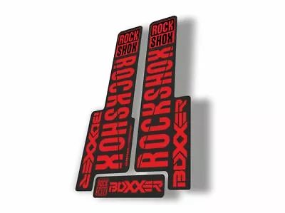 Rock Shox BOXXER 2018 Mountain Bike Cycling Decal Kit Sticker Adhesive Red • $19.99