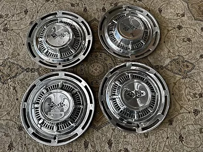 Vintage 1959 Chevy Chevrolet Impala Delray Hubcaps Set Of 4 Nice Driver Set • $135