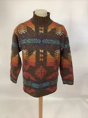 Ralph Lauren Wool & Silk Navajo Knitwear Sweater Uk Small #1C • £150