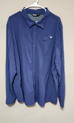 Outdoor Research Men's Astroman Long Sleeve Sun Shirt Naval Blue Size XXXL 3XL • $21