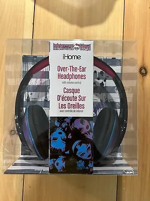 Monster High Over The Ear Headphones By IHome - Brand New Sealed  • $9.38