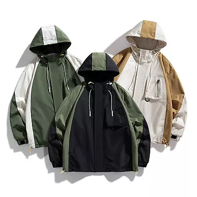 Men Outdoor Wind Water Proof Windbreaker Breathable Fashion Hiking Sports Jacket • $58.38