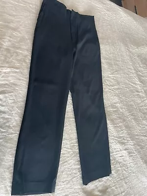 $300 • Buy Scanlan Theodore Women's Double Cotton Trousers (Navy) Size 12 - NWT