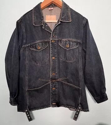 Vintage Marithe Francois Girbaud Denim Field Jacket USA Mens Small (Fits Larger) • $54.56