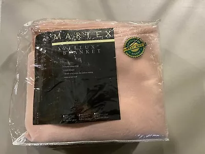 Martex Vellux Pink Blanket Queen Size Original Clear Packaging Unfinished Edges • $39.99