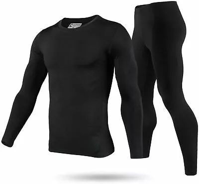 9M Men's Ultra Soft Thermal Underwear Base Layer Long Johns Set With Fleece Line • $51.32