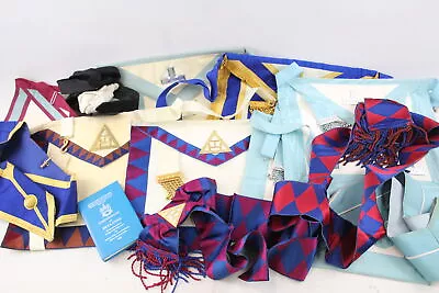 Masonic Regalia Inc Aprons Hampshire & Isle Of Wight Apron Collar & Jewel 15 X • £8.50