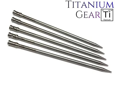 Titanium Spike 5 Pack! 6.5  Knot Lacing Ti EDC Multi Tool Survival USA SELLER • $29.95