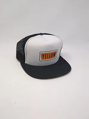 Yellow Brand Freight Trucking Company Mesh Vintage Trucker Snapback Hat Cap • $15.98